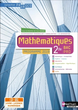 Bertrand.pt - Pavages : Mathématiques ; Bac Pro ; 2de ; Livre + Licence De L'Élève (Édition 2019)