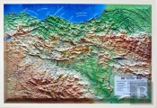 Pays Basque - Euskal Herria - Carte En Relief Du Pays Basque