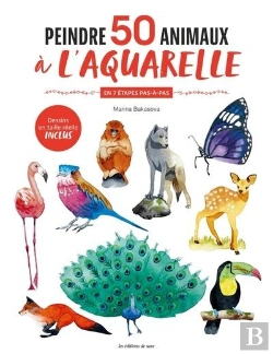 Bertrand.pt - Peintre 50 Animaux À L'Aquarelle En 7 Étapes Pas-À-Pas