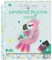 Pendentif En Feutrine Coco - Mini Boite Avec Accessoires