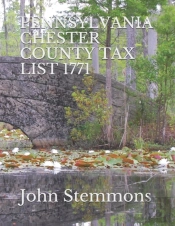 Pennsylvania Chester County Tax List 1771