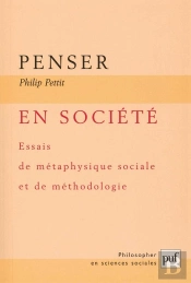 Penser En Société ; Essais De Métaphysique Sociale Et De Méthodologie
