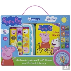Bertrand.pt - Peppa Pig: Me Reader Jr Electronic Look And Find Reader And 8-Book Library Sound Book Set