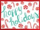 Peppermints Happy Holidays Notecards