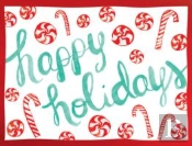 Peppermints Happy Holidays Notecards