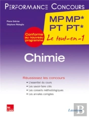 Performance Concours : Chimie ; 2e Année Mp Mp* - Pt Pt*