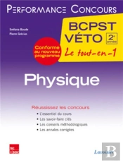 Performance Concours : Physique ; 2e Année Bcpst-Véto