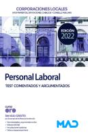 Personal Laboral De Corporaciones Locales. Test Comentados Y Argumentados
