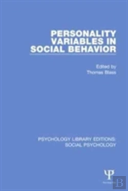 Bertrand.pt - Personality Variables In Social Behavior