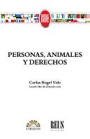 Personas, Animales Y Derechos