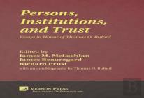 Persons, Institutions, And Trust