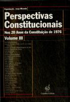 Perspectivas Constitucionais III