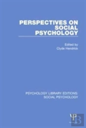 Perspectives On Social Psychology