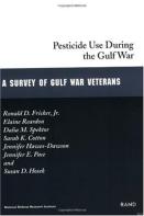 Pesticide Use During The Gulf War: A Survey Of Gulf War Veterans