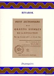 Petit Dictionnaire Des Grands Hommes De La Révolution