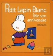 Petit Lapin Blanc Fête Son Anniversaire