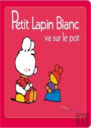Petit Lapin Blanc Va Sur Le Pot
