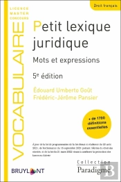 Petit Lexique Juridique (5e Édition)