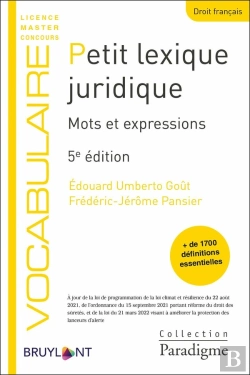 Bertrand.pt - Petit Lexique Juridique (5e Édition)