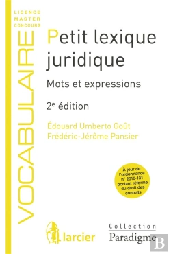 Bertrand.pt - Petit Lexique Juridique - Mots Et Expressions, 2eme Ed.