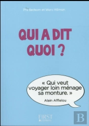Petit Livre - Qui A Dit Quoi ?
