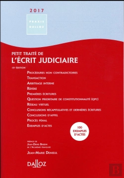 Bertrand.pt - Petit Traité De L'Écrit Judiciaire 2017 (15e Édition)