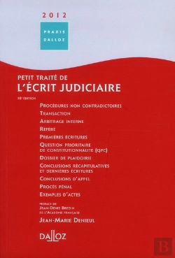 Bertrand.pt - Petit Traité De L'Écrit Judiciaire (Édition 2012)