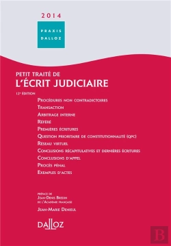 Bertrand.pt - Petit Traité De L'Écrit Judiciaire (Édition 2014)