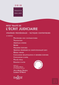 Bertrand.pt - Petit Traité De L'Écrit Judiciaire (Édition 2018)