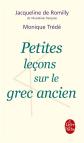 Petites Leçons Sur Le Grec Ancien