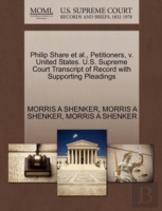 Philip Share Et Al., Petitioners, V. United States. U.S. Supreme Court Transcript Of Record With Supporting Pleadings