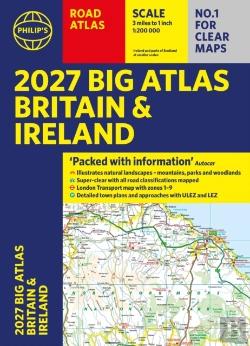 Bertrand.pt - Philip'S 2027 Big Road Atlas Of Britain And Ireland (A3 Paperback)