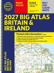 Philip'S 2027 Big Road Atlas Of Britain And Ireland (A3 Spiral)