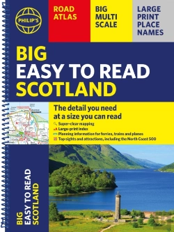 Bertrand.pt - Philip'S Big Easy To Read Scotland Road Atlas (Spiral A3)