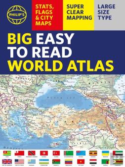 Philip'S Big Easy To Read World Atlas (A3)