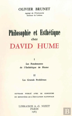 Bertrand.pt - Philosophie Et Esthétique Chez David Hume : I. Les Fondements De L'Esthétique De Hume. Ii. Les Grands Problèmes
