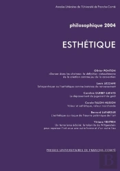 Philosophique 2004 ; Esthétique