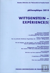 Philosophique, Annee 2010. Wittgenstein - Experience(S)