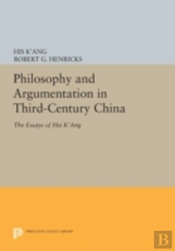 Bertrand.pt - Philosophy And Argumentation In Third-Century China
