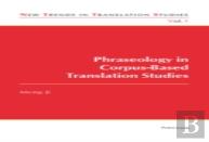 Phraseology In Corpus-Based Translation Studies