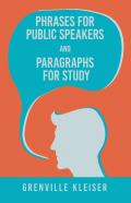 Phrases For Public Speakers And Paragraphs For Study