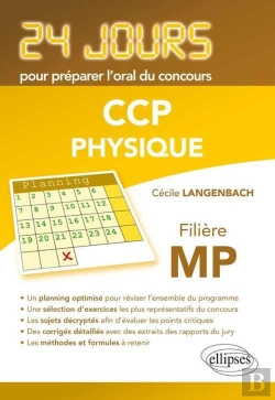 Bertrand.pt - Physique 24 Jours Pour Preparer L'Oral Du Concours Ccp Filiere Mp
