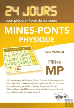 Bertrand.pt - Physique 24 Jours Pour Preparer L'Oral Mines-Ponts Filiere Mp