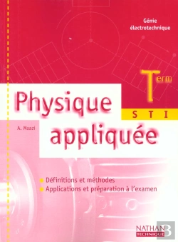 Bertrand.pt - Physique Appliquee Dma Ter-Sti ; Livre De L'Eleve 2001