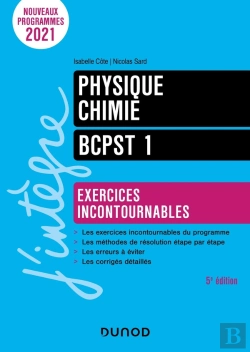 Bertrand.pt - Physique-Chimie Bcpst 1 : Exercices Incontournables (5e Édition)