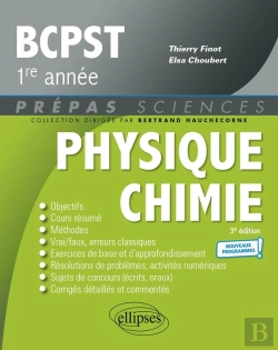 Bertrand.pt - Physique-Chimie ; Bcpst 1re Année ; Nouveaux Programmes