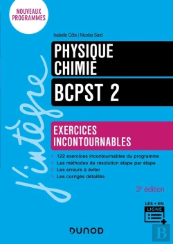Bertrand.pt - Physique-Chimie ; Bcpst 2 ; Exercices Incontournables (3e Édition)