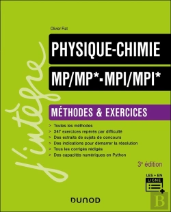 Bertrand.pt - Physique-Chimie Mp/Mp*-Mpi/Mpi* ; Méthodes Et Exercices (3e Édition)