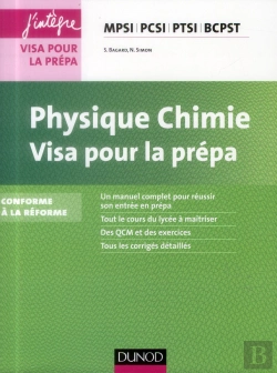 Bertrand.pt - Physique-Chimie ; Mpsi, Pcsi, Ptsi ; Visa Pour La Prépa (3e Édition)