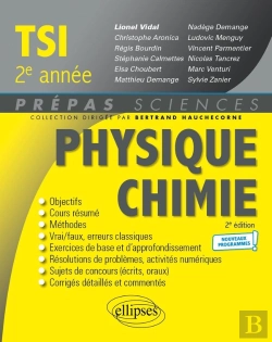 Bertrand.pt - Physique-Chimie : Tsi 2e Année ; Programme 2022